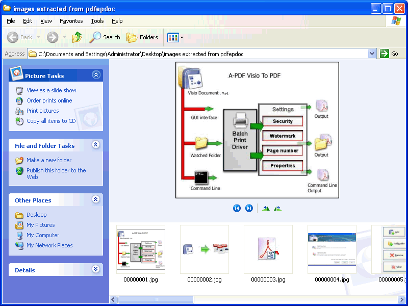 a-pdf explorer extract images effect